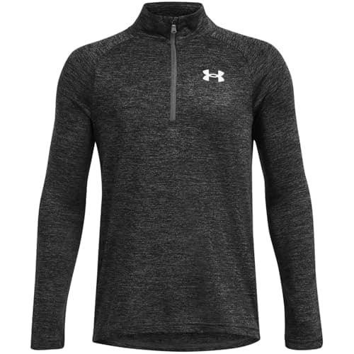 Image of Under Armour Tech 2.0 1/2 Zip - Castlerock, White - YLG