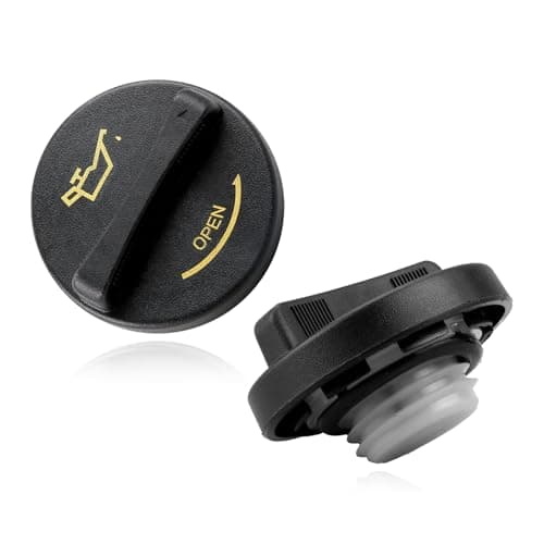 Image of Gaomumu Durable Black Car Engine Oil Filler Cap, Heavy Duty Plastic Oil Tank Cover, Leak-Proof Tight Seal Corrosion Resistant Lid for Various Vehicle Engines & Models