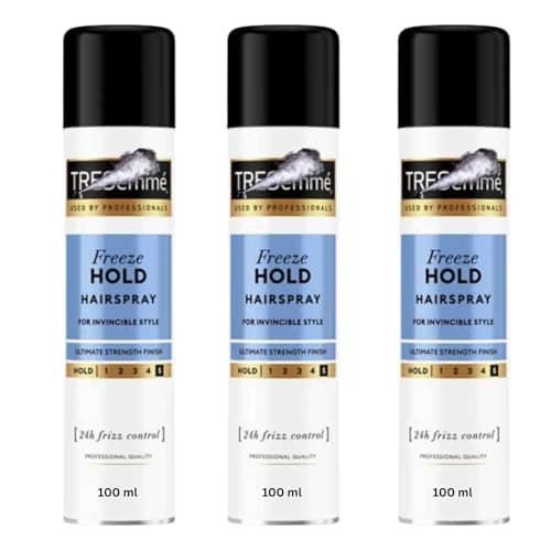 Image of Travel Size Hair Spray Strong Hold Bundle with 3 x Tresemes Freeze Hold Salon Finish Hairspray 100ml/Travel Size Hairspray