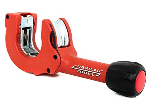Image of Nerrad Tools NT4035 Adjustable Ratchet Action Copper/INOX Tube Cutter, Red/Black, 12-35 mm