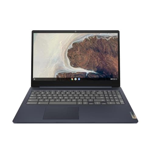 Image of Lenovo IdeaPad 3 Chromebook 15.6" FHD Laptop, Intel Celeron N4500, 4GB RAM, 64GB eMMC, Intel UHD Graphics, Chrome OS, Abyss Blue, 15IJL6