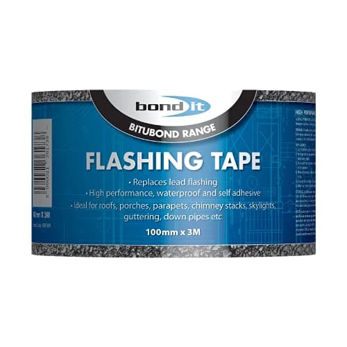 Image of Bond-It Flashing Tape 100mm x 10Metres - Peel & Seal self-Adhesive Flashing Tape That's Weatherproof, Tough, Flexible & Easy to use. Great for roof Repairs! Choice of Widths & Lengths.