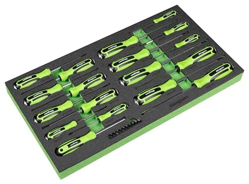 Image of Siegen by Sealey Hammer-Thru Screwdriver, Bit Driver & Bit Set with Tool Tray 28pc - S01281