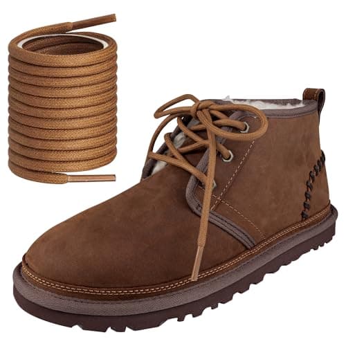 Image of Endoto Round Shoe Laces for UGG Neumel Boot,Shoelaces Replacement Laces for UGG(Color:Brown,Size:39Inch)