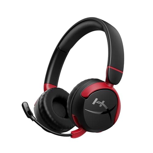 Image of HyperX Cloud Mini Wireless Headset | Compatible with PC, Chromebook, Nintendo Switch, PS5 & Xbox Controllers, Phones, Laptops, Tablets | Limited Volume 85dB | Immersive Sound | All-day battery life