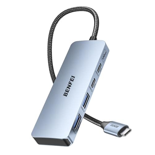 Image of BENFEI USB C Hub 10Gbps, 4 Ports USB 3.2 Adapter with 4 USB-C 3.2 Ports Compatible for MacBook Pro/Air M2 M1, iPad, Dell, HP, Samsung(Not Support Monitor)