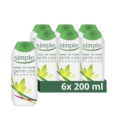 Image of Simple Kind to Hair Gentle Care Shampoo, 200 ml Pack of 6