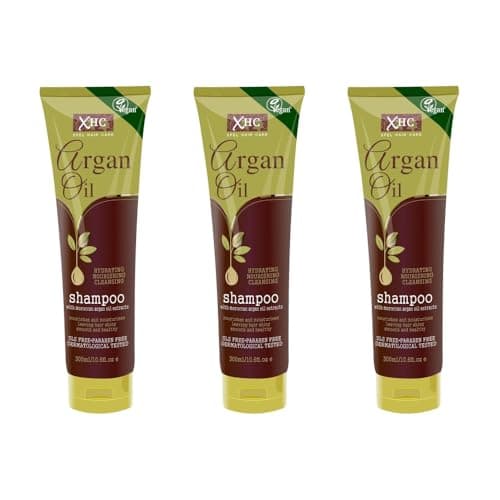 Image of Argan Oil Hydrating Nourishing Cleansing Shampoo with Moroccan Argan Oil Extracts, 300ml, Pack of 3