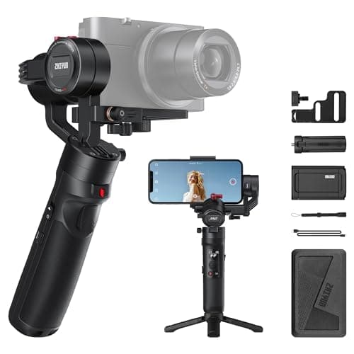 Image of ZHIYUN Crane M2 [Official] Gimbal Stabilizer, 3-Axis Stabilizer for Action Camera, GoPro, Mirrorless, Smartphone with Clamp, Tripod
