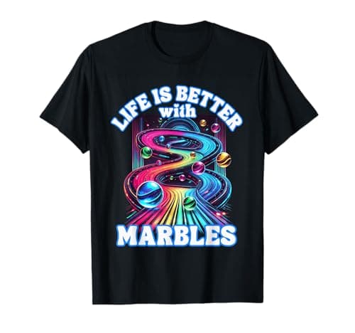 Image of Marble Racing Track Expert – Playing Marbles T-Shirt