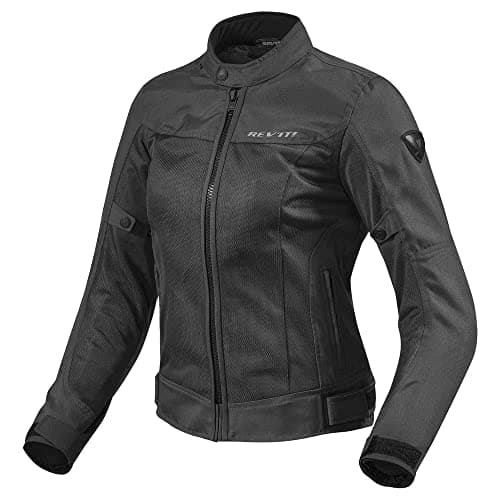 Image of FJT224 - 0010-L42 - Rev It Eclipse Ladies Motorcycle Jacket 42 Black (UK 14)