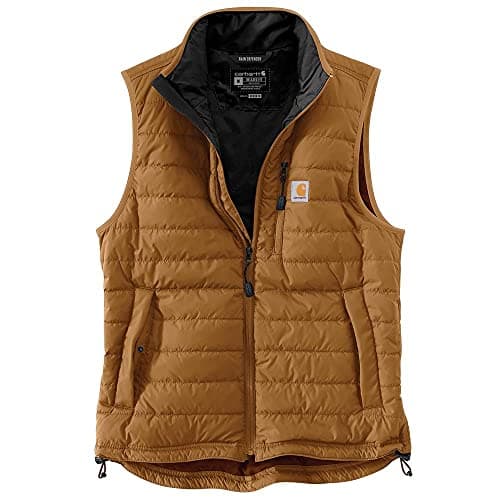 Image of Carhartt Men's Rain Defender® Relaxed Fit Lightweight Insulated Vest, Carhartt® Brown, L