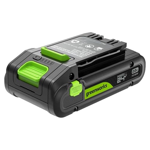 Image of Greenworks 24V 2Ah High Power Battery with USB-C Port Li-Ion 24V 2.0 Ah Rechargeable Battery Suitable for all 200+ Greenworks 24V Devices, 2-Year Warranty - PA200