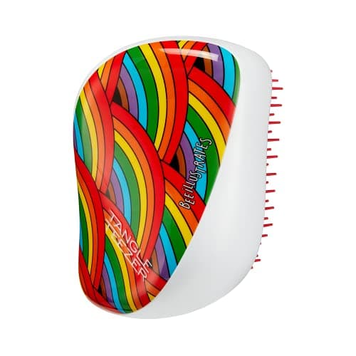 Image of Tangle TEEZER CS-RBW-010322 Brush Compact Styler Rainbow Tangle Teezer for Adults, Ideal for Everyday use