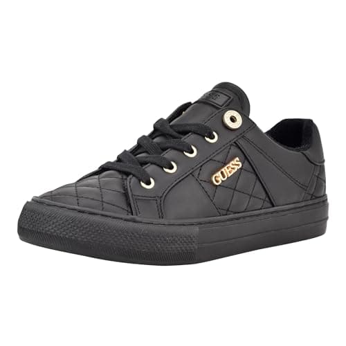 Image of GUESS Women's Loven Sneaker, Black 005, 5 UK
