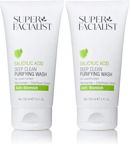 Image of Super Facialist - Salicylic Acid Anti Blemish Purifying Cleansing Wash with Niacinamide (Vitamin B3), Face Cleanser & Face Wash for Clean and Clear Skin & Treat Acne, 150ml (Pack of 2)