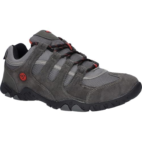 Image of Hi-Tec Men's QUADRA II Walking Shoe, Taupe/Burnt Orange, 9 UK