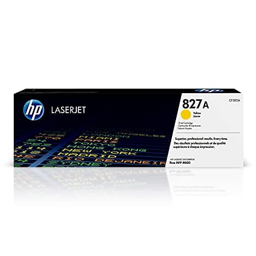 Image of HP CF302A 827A Original LaserJet Toner Cartridge, Yellow, Single Pack