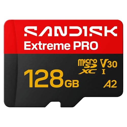 Image of SANDISK Extreme PRO microSDXC 128GB, UHS-I + SD Adapter (up to 250MB/s read, 120MB/s write speed, 5K, 3K, 4K UHD, C10, V30, U3, A2) For Action Cams, Drones, Android devices, Laptops