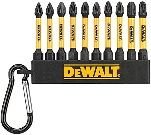 Image of DeWalt DT7274-QZ 50mm Pozi & Phillips High Impact Screwdriver Bit Set PZ1 PZ2 PH2