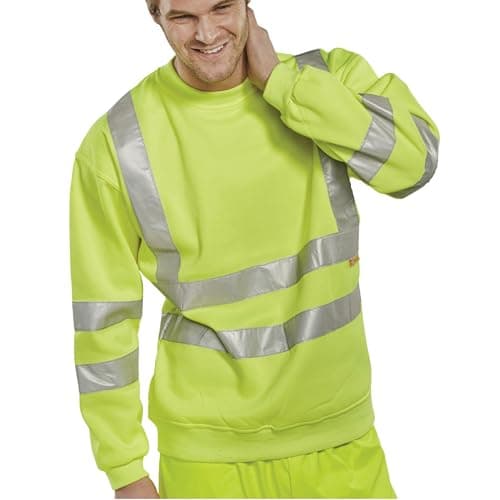 Image of HI-VISIBILITY SWEATSHIRT SATURN YELLOW L