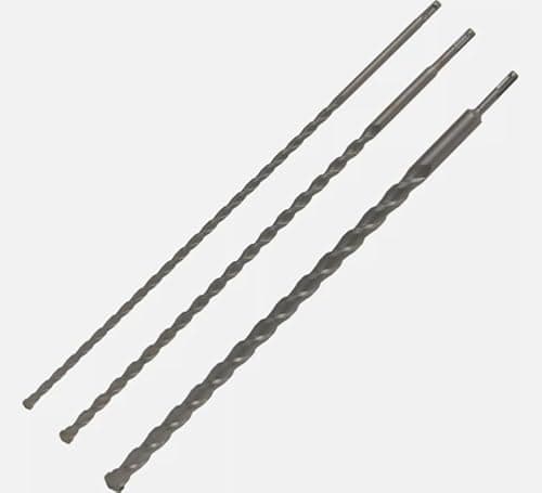 Image of Unibos | 3 PCs Long SDS Plus Drills Extra Long 600mm Masonry Drills 12mm, 16mm & 24mm