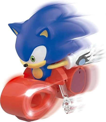 Image of Ninco - Sonic RC | Kids Remote Control Motorcycle | Drive The Fastest Hedgehog Ever Vehicle with LED Lights that Tilts to Turn at Full Speed Age 6+ (NT10054)