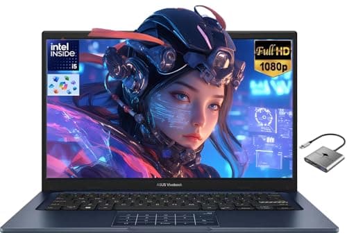 Image of ASUS Vivobook 14" FHD Laptop for Business Home School, Intel 10-Core i5-1334U(Beat i7-1250U), 16GB RAM 1TB SSD, Numeric Keypad, Private Webcam BT 5.1 Windows 11 Pro w/GM Accessory