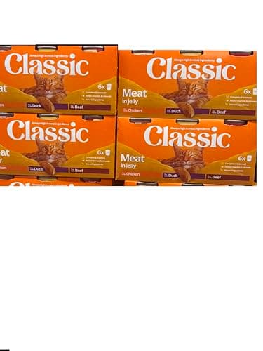 Image of Butchers Classic Tinned Cat Food, Beef, Duck, Chicken in Jelly, 24 x 400g