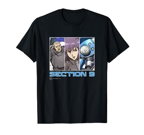 Image of Ghost in the Shell: Stand Alone Complex Section 9 Panels T-Shirt