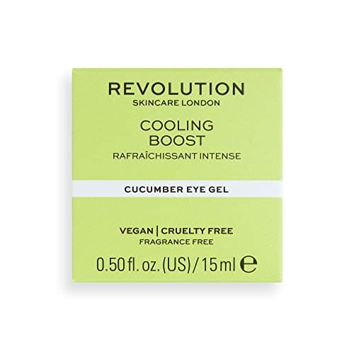 Image of Revolution Skincare London, Cooling Boost Cucumber, Eye Gel, 15ml