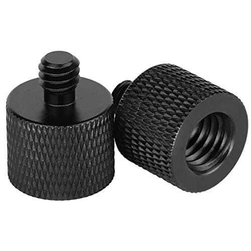 Image of 2 Pack 3/8" Female to 1/4" Male Camera Screw Adapter, 3/8" to 1/4" Tripod Thread Adapter for Microphone Holder Camera Mount Tripod Accessories