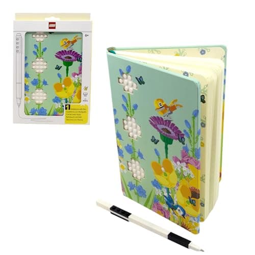 Image of IQ LEGO Stationery Botanical Reclaim & Recycle Polka Dot Notebook with Gel Pen (53502)