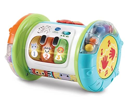 Image of VTech Baby Explore & Discover Roller, Interactive Baby Toy with Gears, Rollers, Beads, Lights & Music, Roll & Push Gift for Infants 6, 9, 12 months +, English version