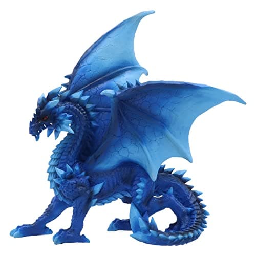 Image of Nemesis Now Yukiharu Figurine 21.5cm, Resin, Blue Dragon Sculpture, Gothic Fantasy Merchandise, Cast in the Finest Resin, Hand-Painted