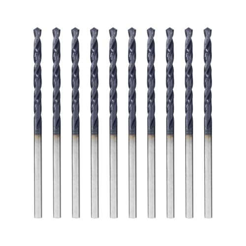 Image of Hilpaty Cobalt Drill Bits 2.5mm x 10pcs M35 HSS Drill Bit for Metal, AlTiN Coating, Standard DIN 338 (2.5mm x 57mm x 10pcs)