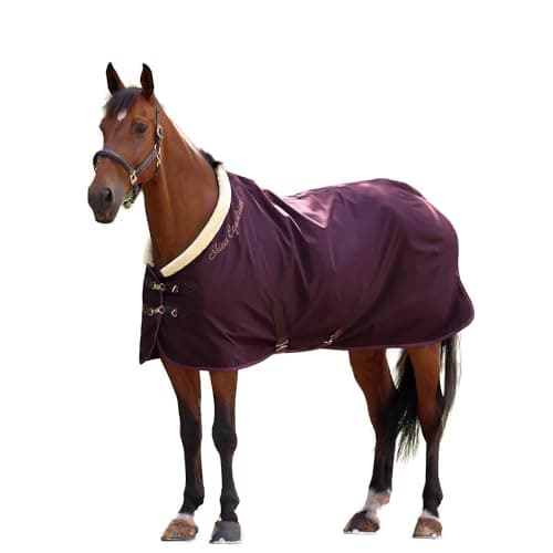 Image of Shires Deluxe Stable Sheet - Black Cherry