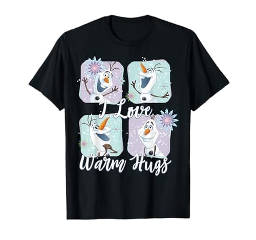 Image of Disney Frozen Olaf I Love Warm Hugs Panels T-Shirt