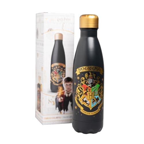 Image of Grupo Erik Metal Water Bottle 500ml / 17oz - Dobby Harry Potter Merch | Hot and Cold Water Bottle Stainless Steel, Cute Travel Bottles Gym | Harry Potter Gifts Under 20 Pounds