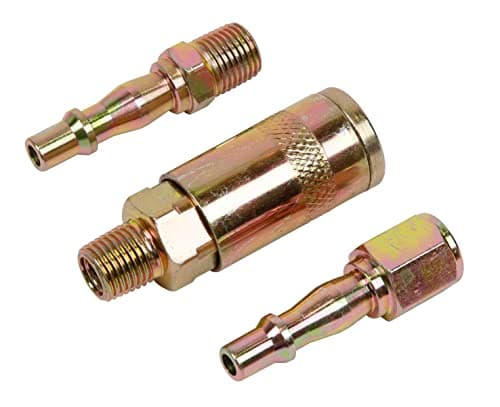 Image of Sealey ACX60 Air Tool Coupling Kit 1/4"BSP, Silver, 27 x 79 x 157 mm