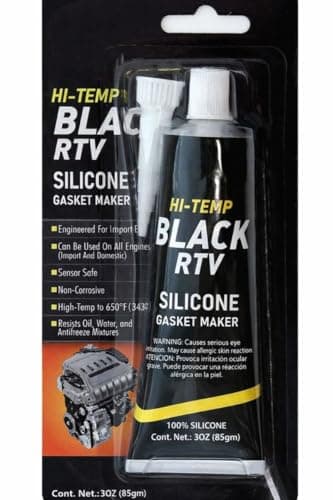 Image of RTV Silicone Hi-Temp Black Gasket Sealant For Oil Sump Engine Oil Pan