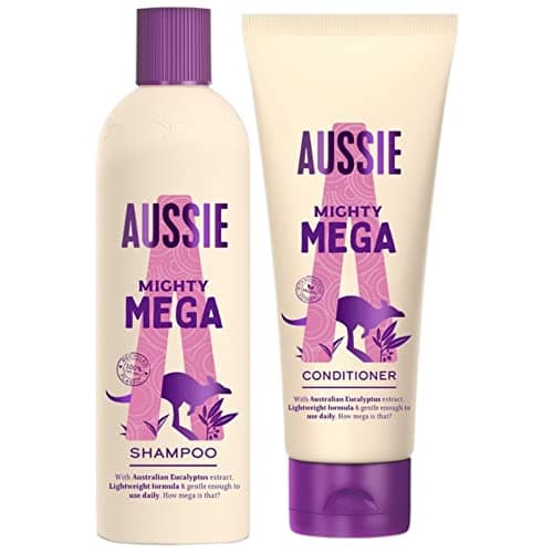 Image of Aussie Mighty Mega 300ml Shampoo And 200ml Conditioner For Daily Use