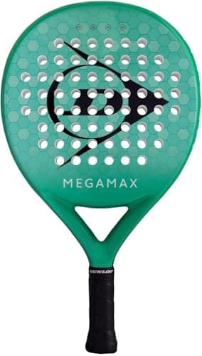 Image of DUNLOP PADEL RACKET MEGAMAX GREEN – Round head shape for large sweet spot, Pro EVA core – For beginners and recreational players