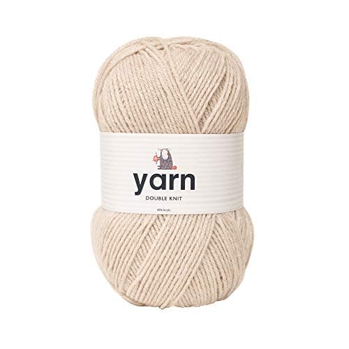 Image of Korbond DK Beige Yarn - 100g Acrylic Wool - Lightweight, Hypoallergenic & Durable Double Knit Crochet Yarn Knitting Wool (290m Total)