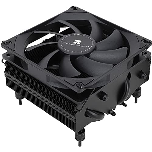 Image of Thermalright AXP90 X53 Black Low Profile ITX CPU Air Cooler with Quite TL-9015B PWM Fan, 53mm Height ITX Cooler, for AMD AM4 AM5/Intel1150/1151/1200/1700, Black CPU Heatsink Cooling