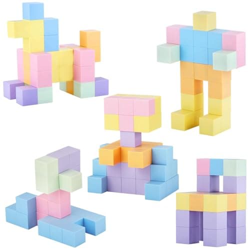 Image of GAGAKU Magnetic Building Blocks - Magnetic Cubes Blocks for 2 3 4 5 6+ Years Magnet Building Blocks Number Preschool STEM Educational Construction Toys Gift for toddler 18 month+