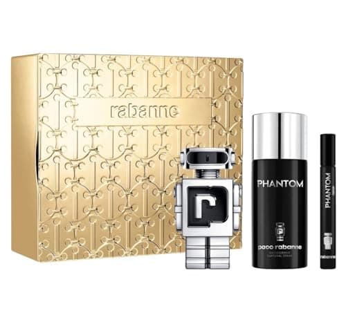 Image of Paco Rabanne Phantom Eau de Toilette 50ml Gift Set 2024 (Contains 50ml EDT, 150ml Deodorant Spray and 10ml Travel Spray)