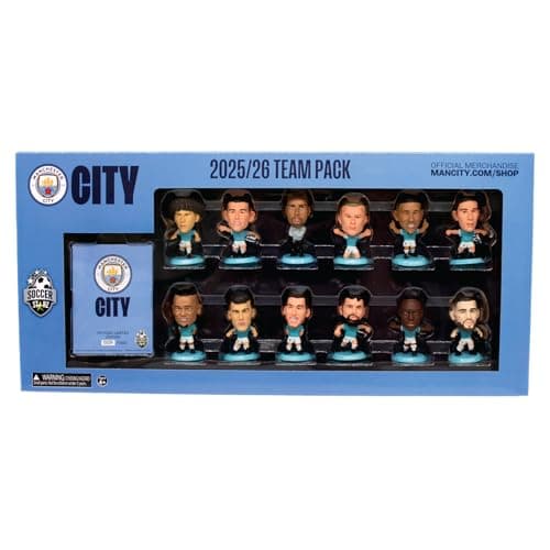 Image of SoccerStarz - Man City 12 figure Team Pack (2025/26 Version Classic Kit) /Figures