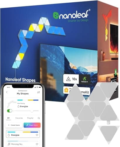 Image of Nanoleaf Shapes Mini Triangles - 10 Pack, Multicolor (Rgbw)