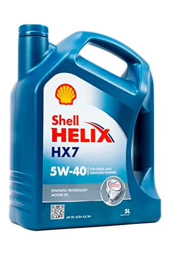 Image of Shell Engine Lubricating Oil Shell Helix HX7 5W-40 5 Litres